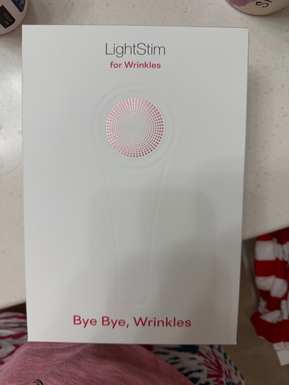 LightStim for Wrinkles Device - White with Pink Accents